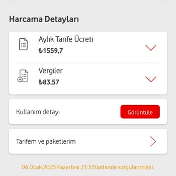 Vodafone Fatura Şoku: Beklenmedik Yüksek Tutar