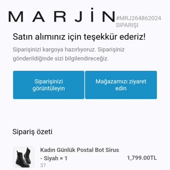 Marjin'den Aldığım Botun Kalitesizliği Hayal Kırıklığı Yarattı