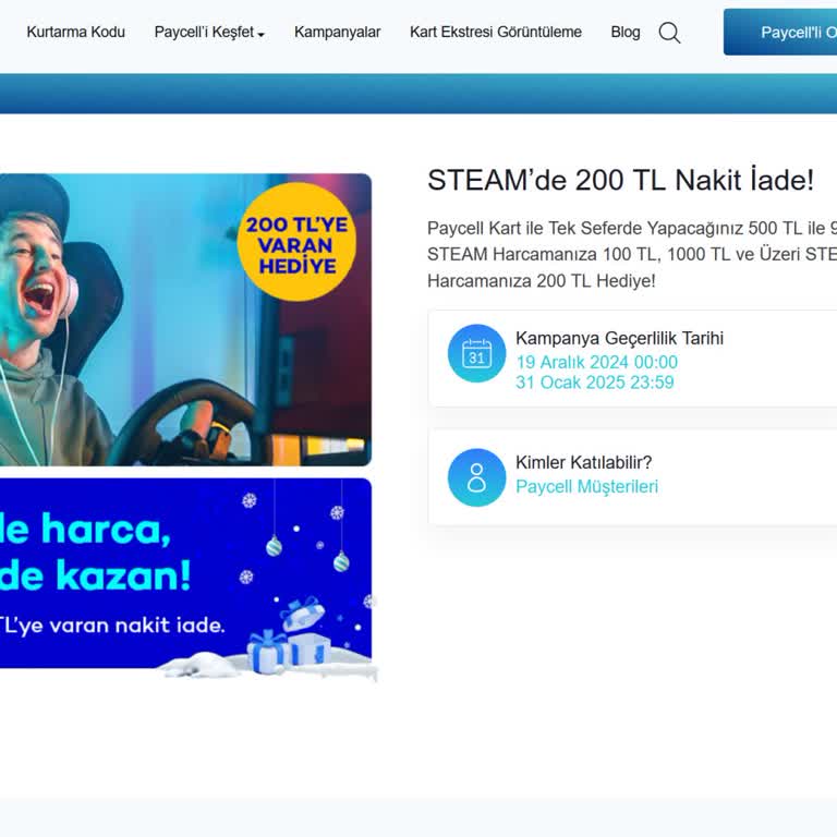 Paycell Kampanyası Görünmüyor!