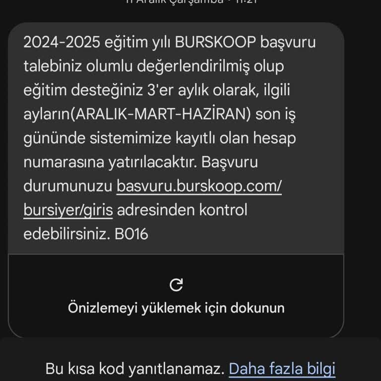 Burs Ödemesi Gecikmesi Hakkında Şikayet