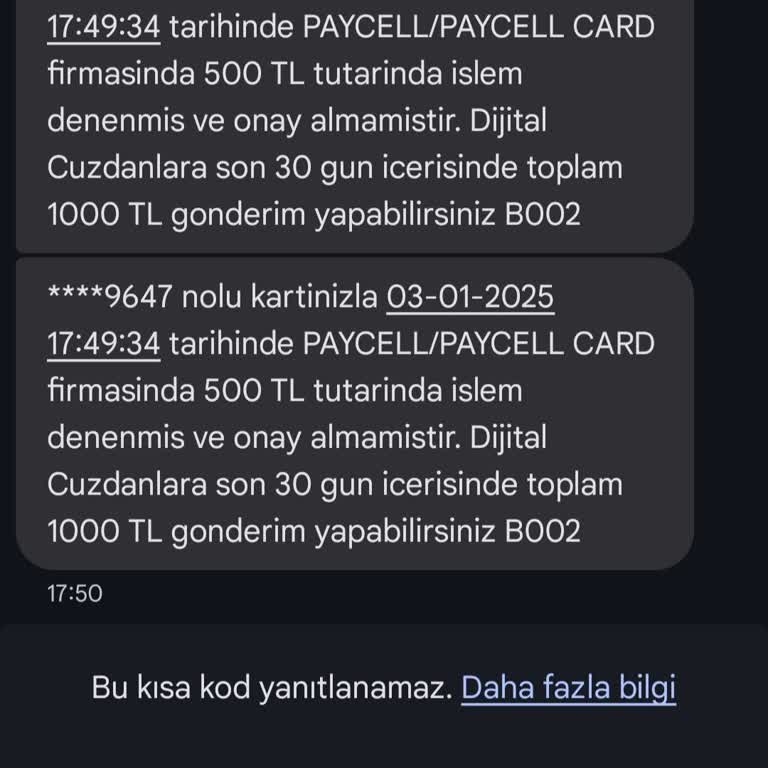 Nkolay Sanal Kart Limit Sorunu