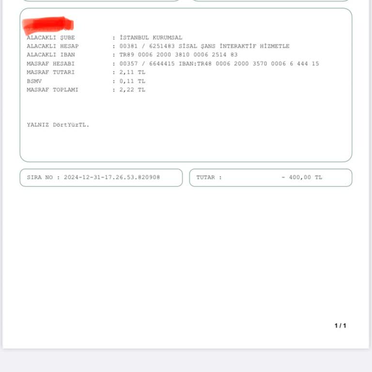 EFT İle Kaybolan 400₺ Ve Yetersiz Müşteri Hizmetleri