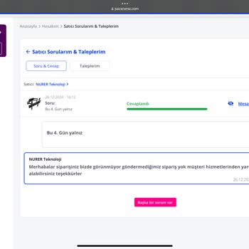 Sipariş Verdim, Ürünüm Hala Kargolanmadı!