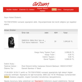 Arzum Okka Kahve Makinesi Hayal Kırıklığı