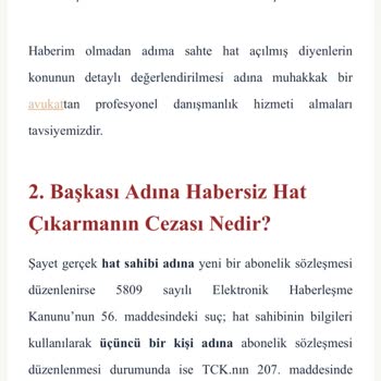 İzinsiz Açılan Hat Ve Hatalı İcra İşlemi