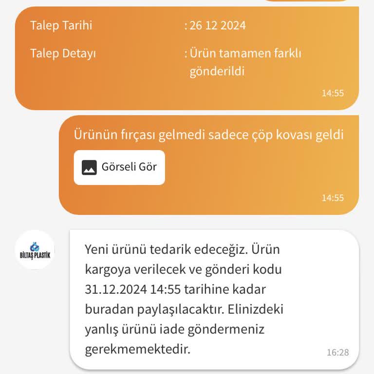 Eksik Ürün Ve Yanıltıcı Bilgilendirme Sorunu