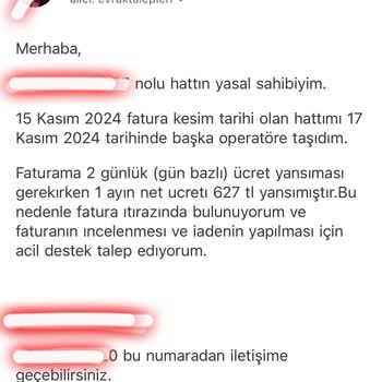 Yanlış Faturalandırma Ve Yetersiz Müşteri Hizmetleri