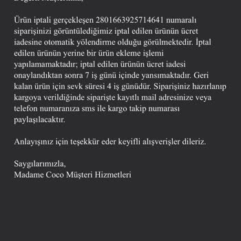 Madame Coco'dan Kayıp Saat Krizi: Ne Ürün Var Ne İade!