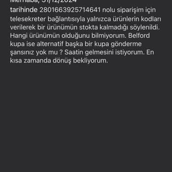 Madame Coco'dan Kayıp Saat Krizi: Ne Ürün Var Ne İade!