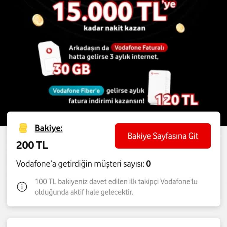 Vodafone Arkadaşını Davet Et Kampanyasında Yaşanan Sorun
