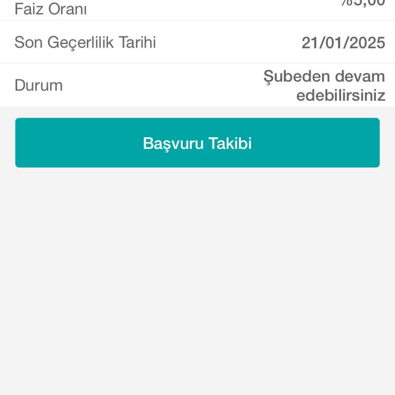 Mobil Uygulama İle Avans Hesap Başvurusu Yapamama Sorunu