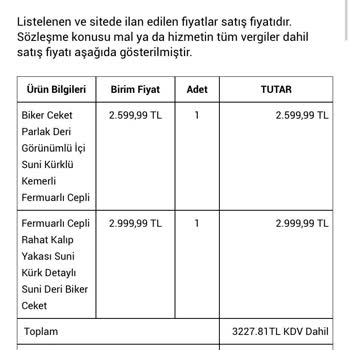 Koton Biker Montun Tüy Sorunu