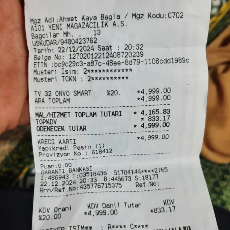 Arızalı Televizyon Ve Yetersiz Servis Hizmeti