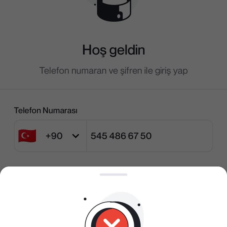 Papel Uygulamasında Sim Kart Blokeli Uyarısı