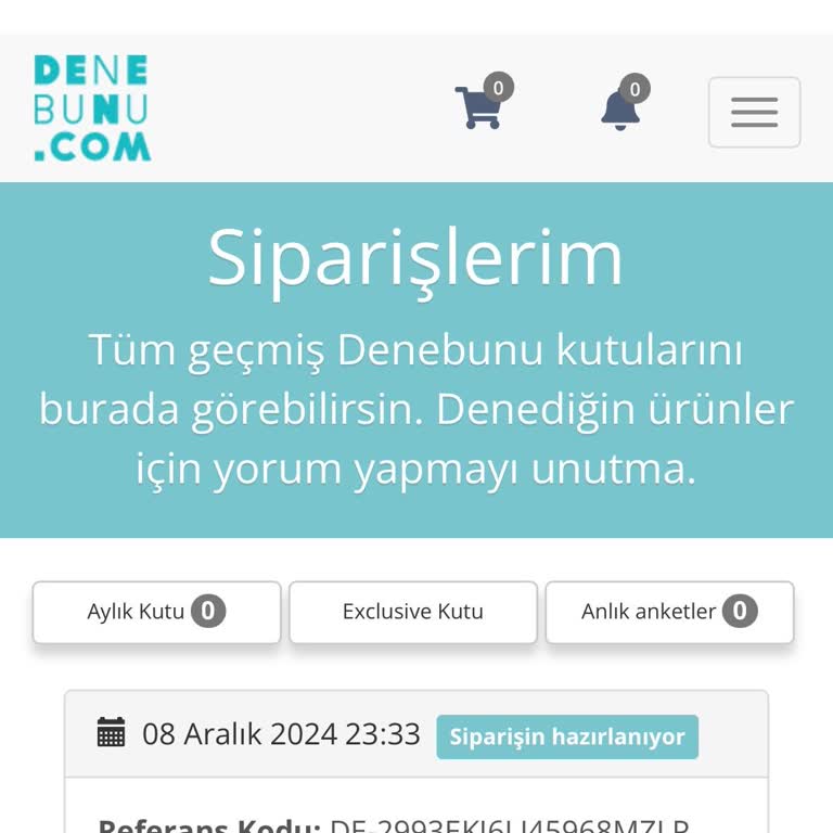 Siparişimin Hazırlanma Süresi Uzadı