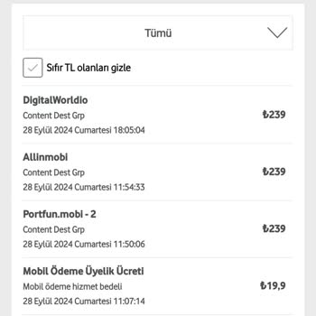 Allinmobi Bilgim Dışında Başlatılan Üyelikler Ve Yüksek Faturalar
