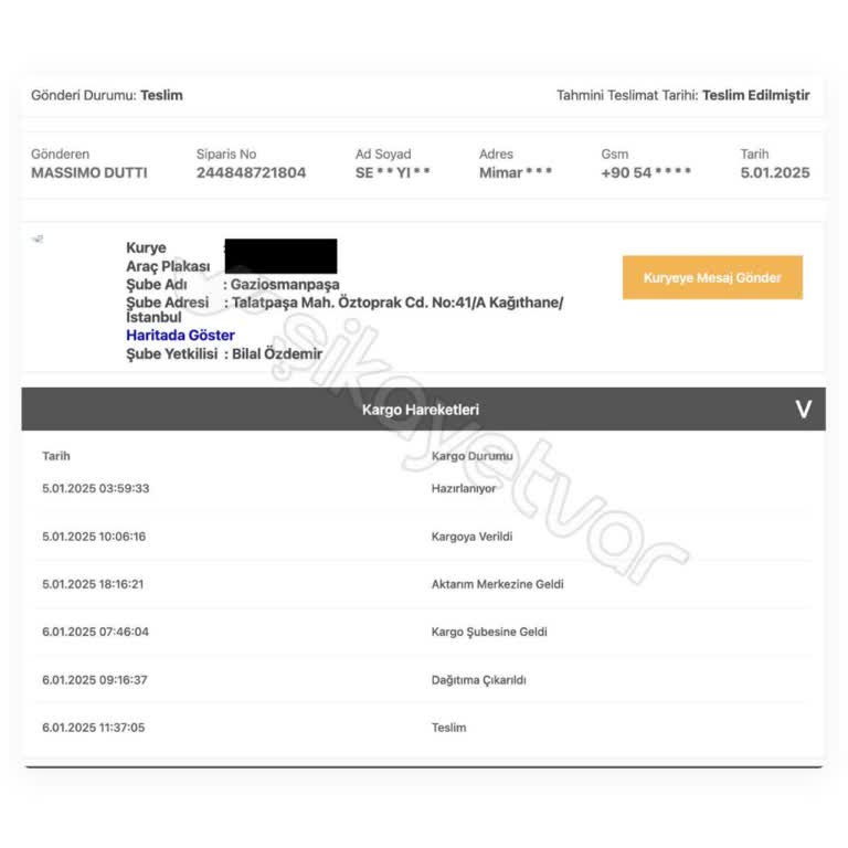 Massimo Dutti Alışverişimizde Kaybolan Ürünler Ve Kargo Krizi