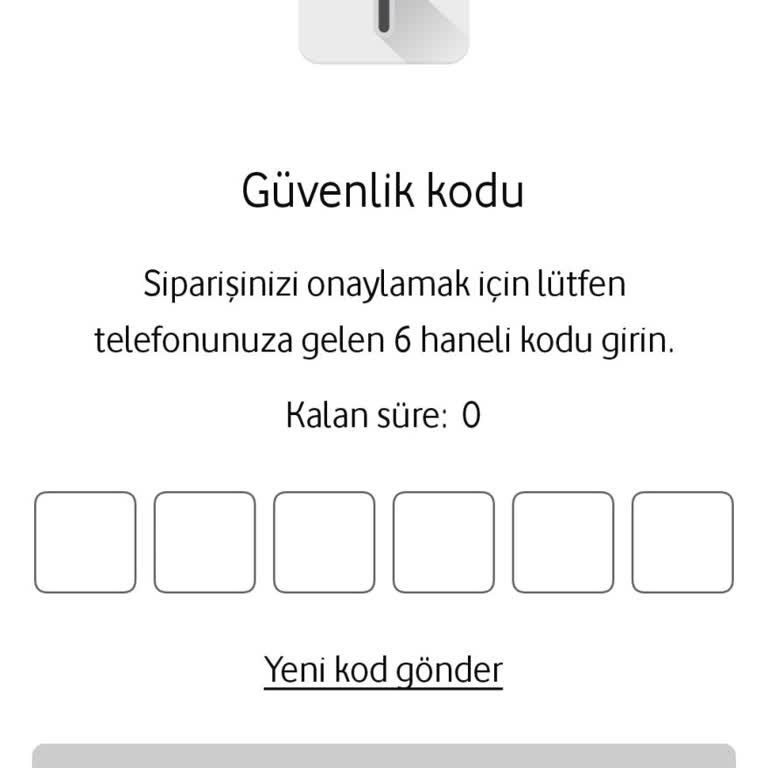 Vodafone Yanımda Uygulamasında SMS Kodu Sorunu