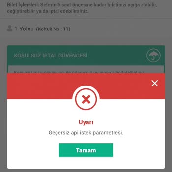 Bilet Kodu Hatası Nedeniyle Mağduriyet Yaşıyorum