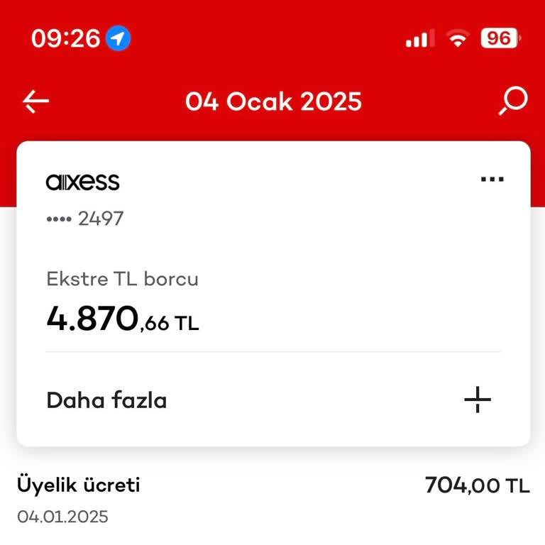 Haksız Kart Aidatı İptal Talebi