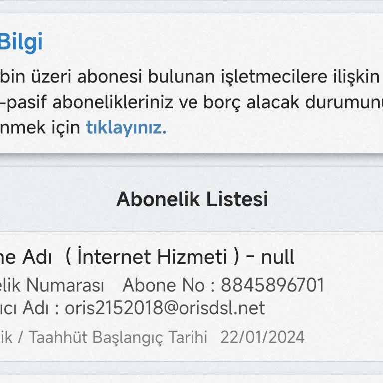 İnternet Aboneliği Ücret İadesi Sorunu