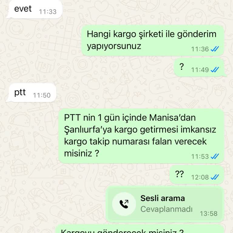 Sipariş Sonrası Kargo Sorunu Ve Engelleme