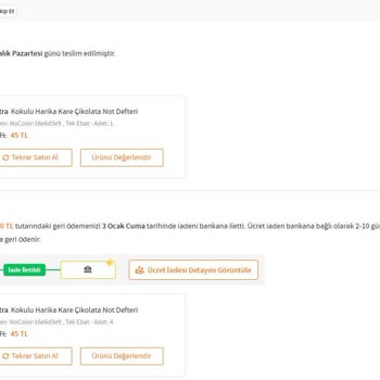 Eksik Ürün Gönderimi Ve Fiyat Artışı Sorunu