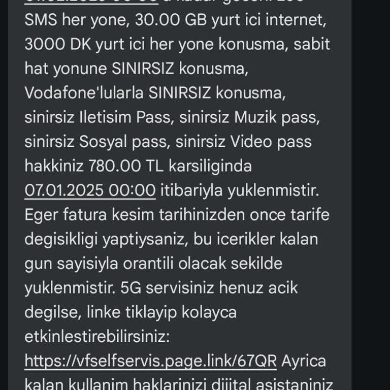 Vodafone Taahhüt Anlaşmazlığı Ve Fatura Şoku