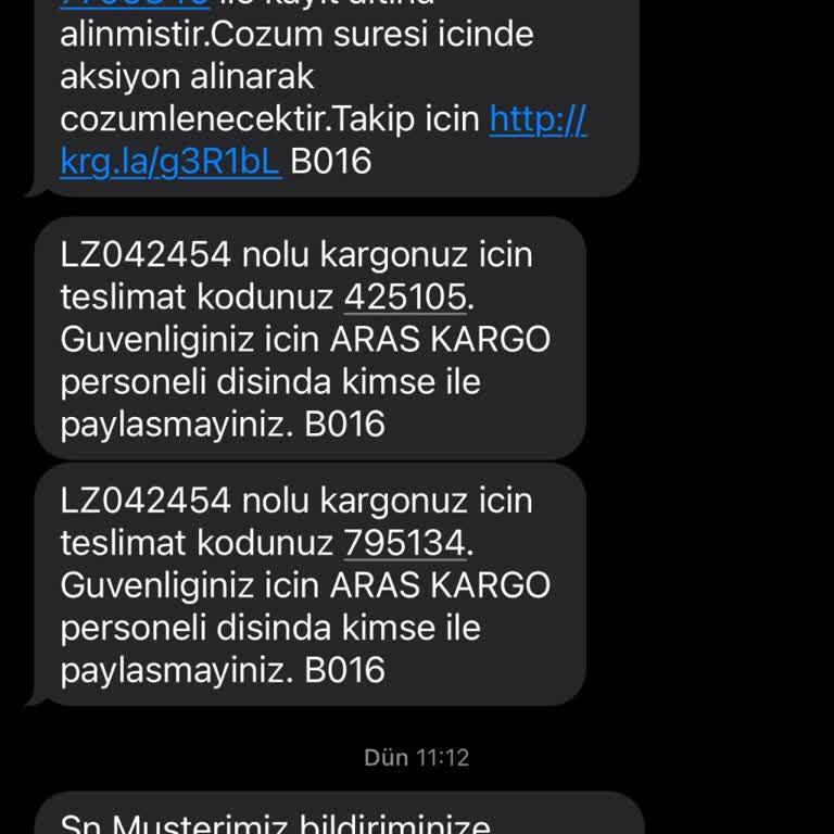 Kargo Teslimatında Sürekli Sorun