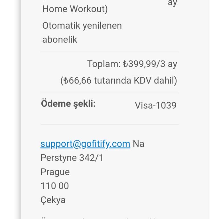 Fitify Uygulaması Ve İade Sorunu