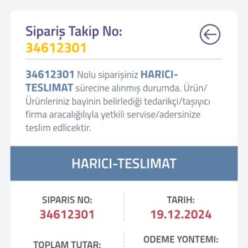Tablet Siparişi Teslimat Sorunu