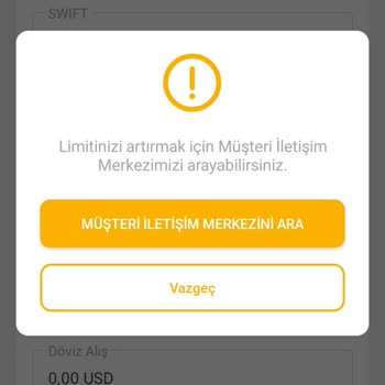 VakıfBank Mobil Uygulama İşlemlerinde Sürekli Müşteri Hizmetlerine Yönlendirme Sorunu