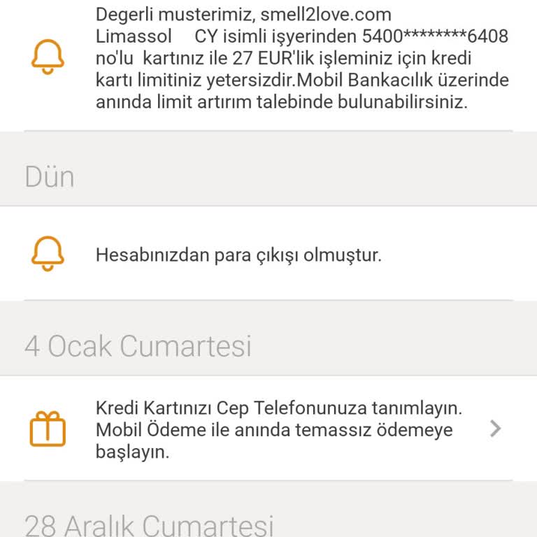 VakıfBank Kredi Kartımdan 27 Euro Harcama Yapılmak İstenmiş