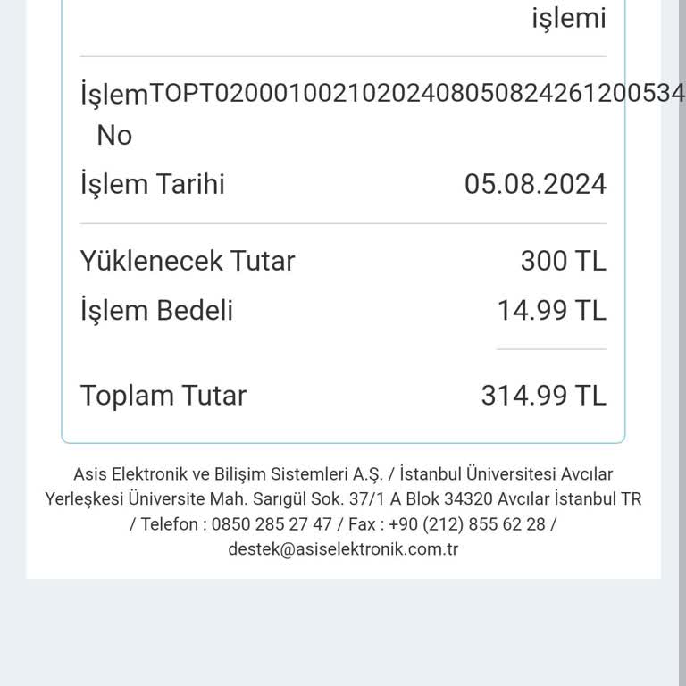 Bekleyen Bakiyemin İadesi Hakkında Yardım Talebi