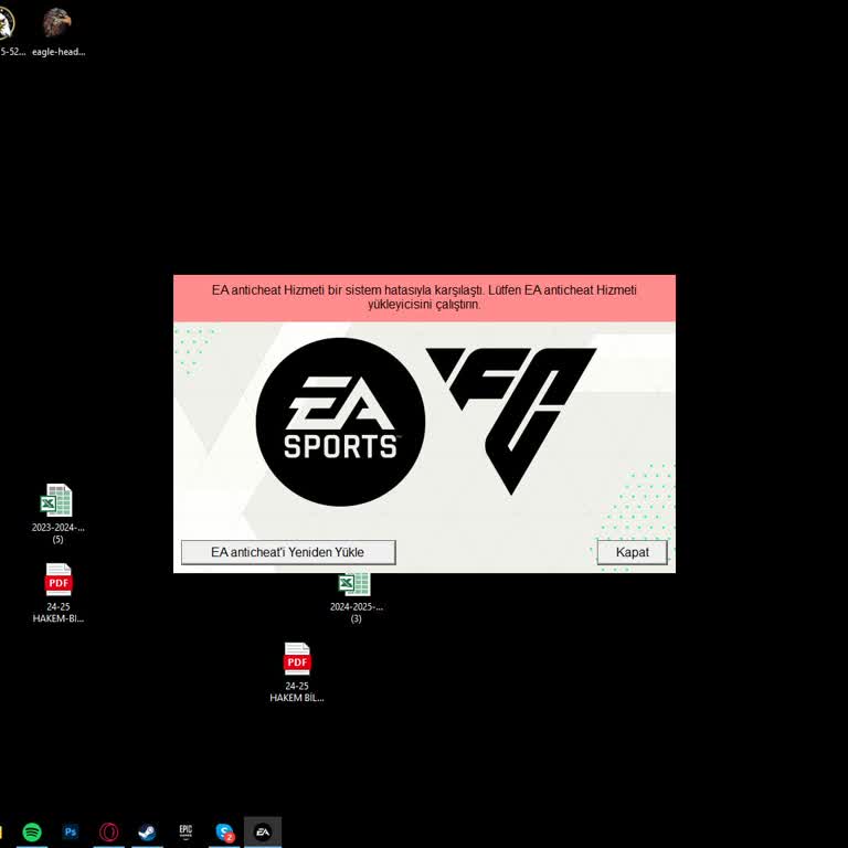 Unable to Play FC24 and BF1 on Epic Games Due to EA AntiCheat Error