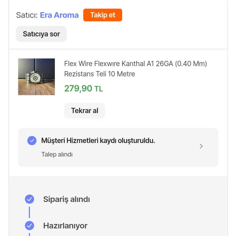 Yanlış Ürün Ve İletişim Sorunlarıyla Dolanan Sipariş Süreci