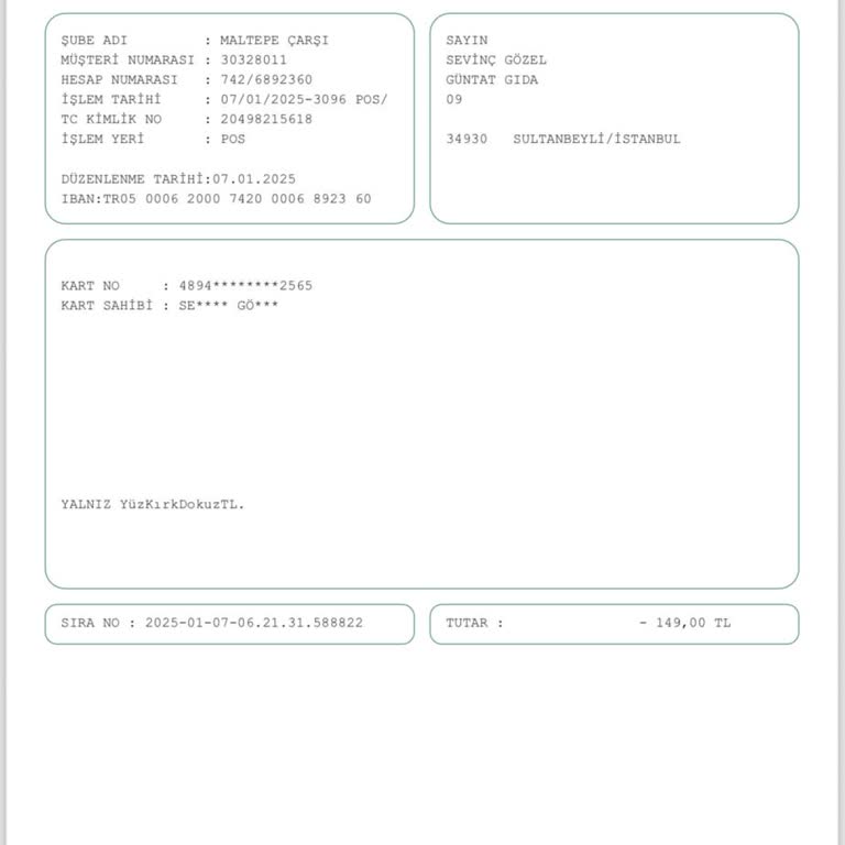 Habersiz Para Çekimi Ve İade Talebi