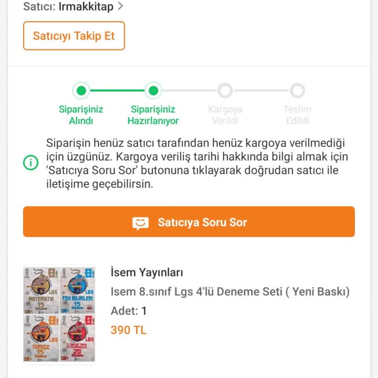 Sipariş Gecikmesi Ve İletişim Sorunları
