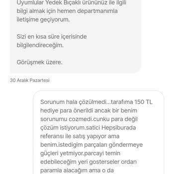Eksik Parça Ve Yetersiz Müşteri Hizmeti: Hepsiburada Deneyimim