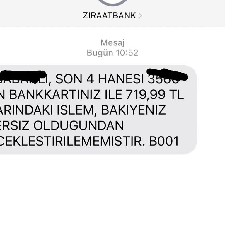 Ziraat Kartımda İzinsiz Para Çekimi Sorunu