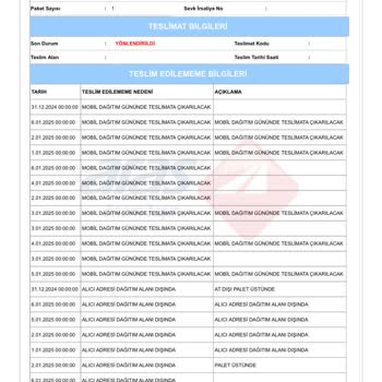 Kargo Teslimatında Yaşanan Büyük Sorun
