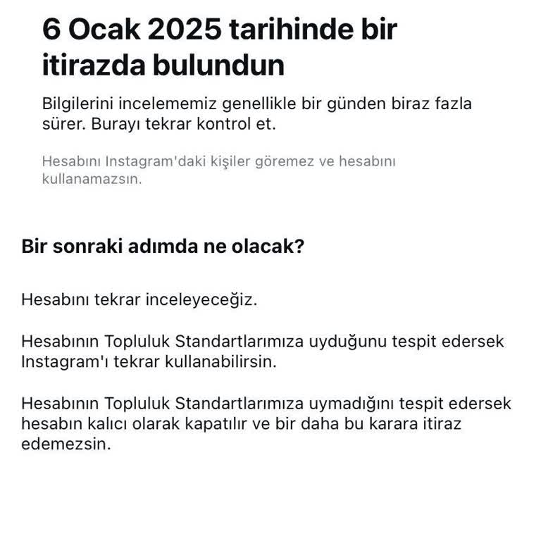 Instagram Hesabım Haksız Yere Askıya Alındı