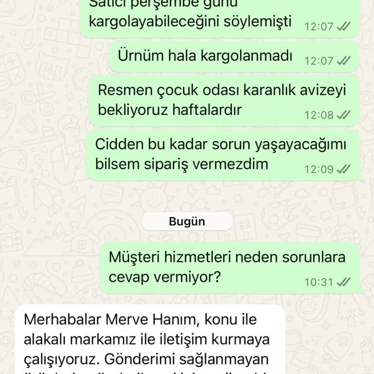 Milagro'dan Sipariş Ettiğim Avizeler Hala Gelmedi!