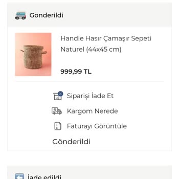 Hasır Çamaşır Sepeti Sorunu Ve Müşteri Hizmetleri İlgisizliği