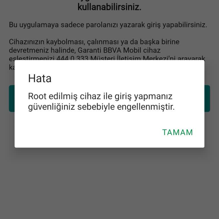 Mobil Uygulama Güncellemesi Sonrası Erişim Sorunu