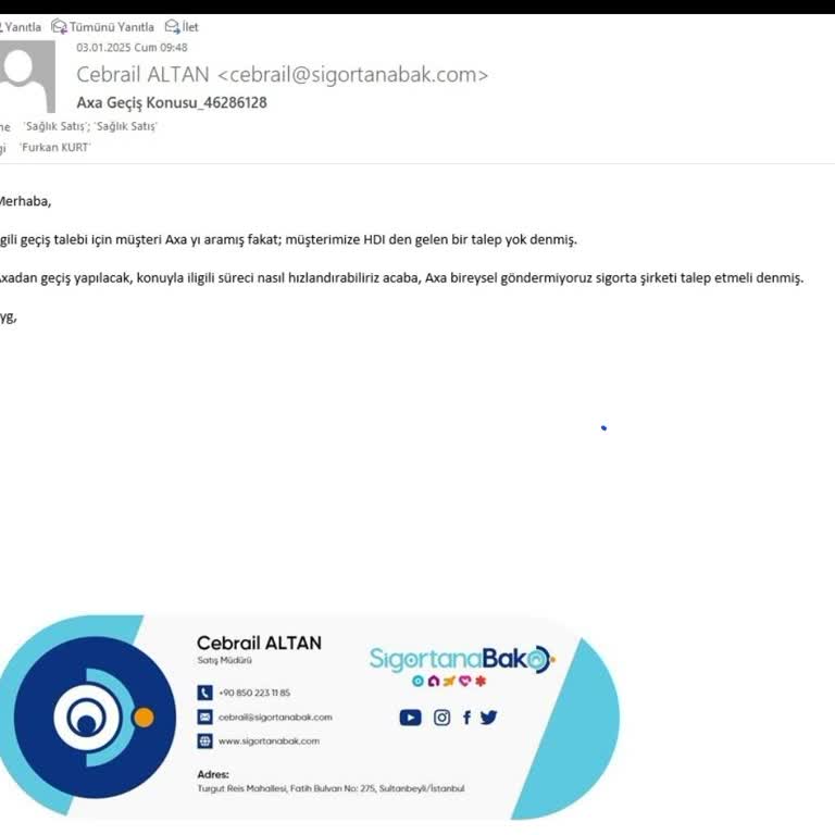 Axa Sigorta İle Bilgi Paylaşımı Sorunu Ve Mağduriyet