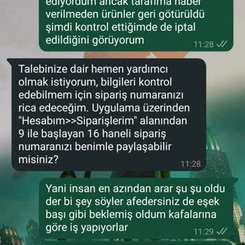 Teslim Edilmeyen Sipariş Ve İletişim Eksikliği Mağduriyeti