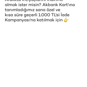 Akbank Kampanya İadesi Neden Yapılmıyor