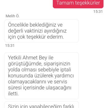 Teslimat Süresi Sorunu Ve İptal Edilemeyen Sipariş