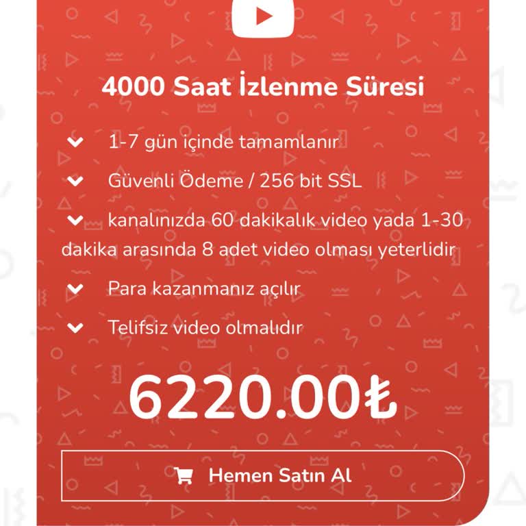 Satın Aldığım İzlenme Saatleri Kullanılmadı